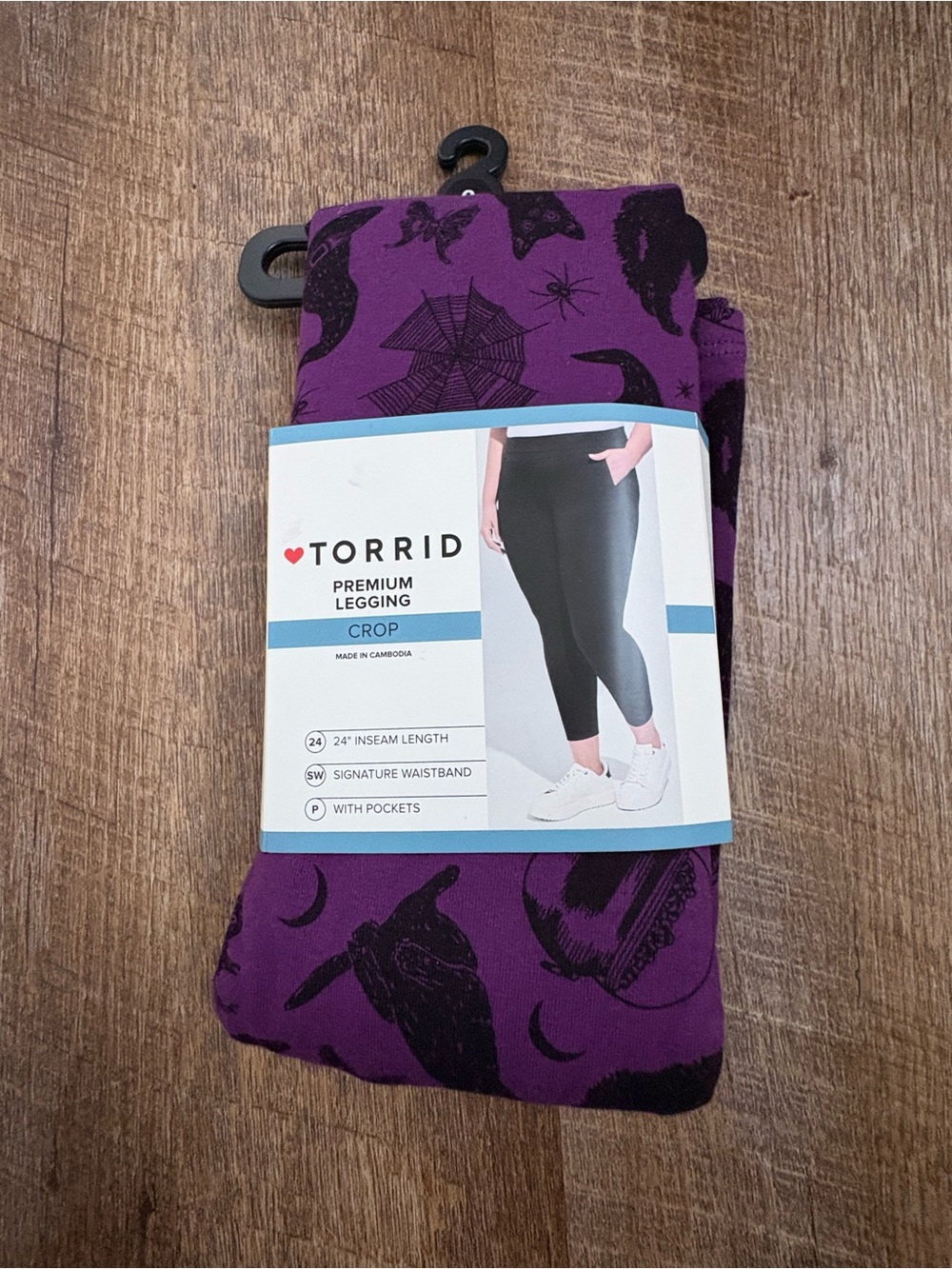 torrid Purple Halloween Print Crop Leggings